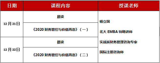 財務(wù)總監(jiān)高級研修班